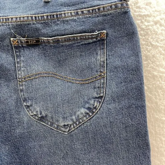 Lee Regular Bootcut Fit Men's 36x30 Blue Thunder Wash Stretch American Denim - Picture 9 of 14